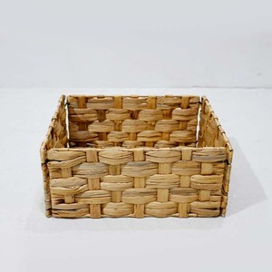 Cesta de Almacenamiento Rectangular Plegable de Jacinto de Agua Tejido, en Oferta - Product Image 3