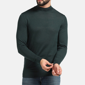 T-shirt d'hiver décontracté à col montant pour homme en tissu 100% coton durable - Product Image 1