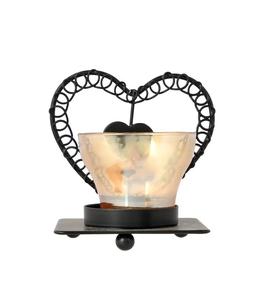 Heart Shape Iron <b>Tea</b> Light Holder Heat Resistant Candle <b>Stand</b> for Valentine's Day Home Decoration - Product Image 3