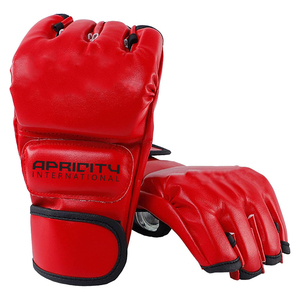 Guantes de Boxeo MMA al por Mayor para Clubes y Equipos, Color Rojo, Protección UV, Correa de Muñeca Ajustable, Ligeros, Personalizables, de Cuero - Product Image 1