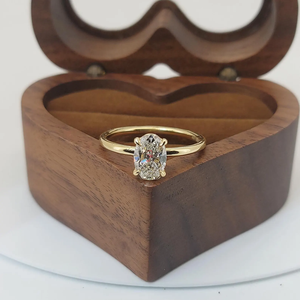 Classic 2.12 Oval Cut Diamond Engagement <b>Ring</b> White Gold Platinum Plated 14k SB Brand Women's Jewelry Natural Stone Diamonds - Product Image 1