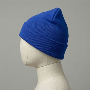 Bonnets jacquard vierges personnalisés pour hommes Bonnets brodés Bonnets en laine et polyester avec logo personnalisé - Product Image 2