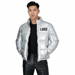 Vestes d'hiver matelassées longues et élégantes en polyester 100 % personnalisables avec logo brodé et teint, pour femmes et hommes, vente en gros - Product Image 1