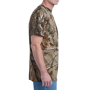 T-shirt de pêche personnalisé 100 % polyester respirant et extensible, motif camouflage Bottomland délavé, vintage, à manches courtes, pour la chasse - Product Image 5