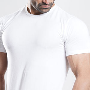 Camiseta Deportiva Personalizada para Hombre, Transpirable, Ecológica, para Gimnasio, Fitness, Running, Entrenamiento, Corte Regular, Tejido de Punto, 100% Poliéster - Product Image 3