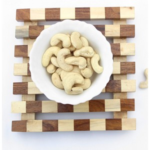 Sous-verres et dessous-de-plat en bois de Sheesham (palissandre indien) avec incrustation de bois de holly, design classique chinois traditionnel, écologiques, personnalisables OEM - Product Image 1