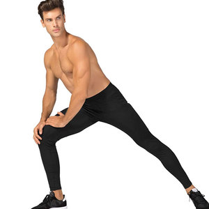 Leggings de sport pour hommes, pantalons de compression respirants pour la course à pied et la musculation, en nylon et élasthanne - Product Image 4