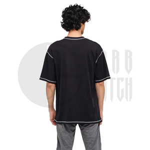 เสื้อยืดผู้ชายทรงปกติ ผ้าฝ้าย 100% มีกระเป๋าแต่งขอบตัดสี โทนสีพื้น สไตล์ลำลอง คอกลม แขนสั้น ผ้าถัก ย้อมสีพื้น สไตล์ไฮสตรีท - Product Image 6