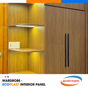 No.1 Vietnam a prueba de fuego resistencia al moho a prueba de termitas armario PVC Panel Interior FÁBRICA DE Vietnam para paneles interiores - Product Image 4