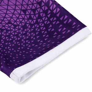 Conjunto de Camiseta de Balonmano FIRST DEW INT para Hombre, Cuello en V, Manga Corta, Absorbe la Humedad, 100% Poliéster, Impresión por Transferencia de Calor, Cintura Elástica - Product Image 4