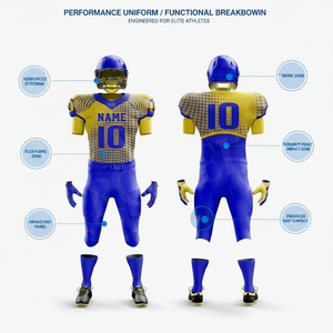 Customized Design American Football Uniform <b>Set</b> Breathable Compression Jersey Pants Player Training Sports Apparel OEM Kits - Product Image 2