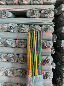 Wholesale Popular Wooden Cleaning Tools PVC Flower Broom <b>Stick</b> Broom Handles <b>Mop</b> <b>Sticks</b> - Product Image 2