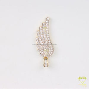 Fashion Angel Wing Necklace with Iced Out VVS Moissanite Diamonds for Men and Women - Product Image 4
