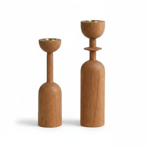 Natural Wood Candle <b>Holder</b> for Table Decor Vintage Wooden Candle Stand Centerpiece Round Wooden <b>Tealight</b> <b>Holder</b> - Product Image 1