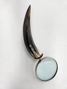 New Buffalo Horn Handle Eco-Friendly Handmade <b>Magnifying</b> Glass for Precision Reading and Classic Vintage Style High Quality - Product Image 4