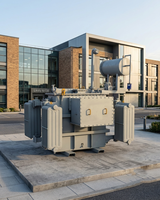 Transformateur de puissance 22 kV extérieur triphasé refroidi à l'huile, transformateur de distribution de puissance immergé dans l'huile 2500 kVA