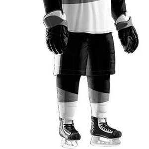 Ensemble de maillots de hockey sur glace personnalisés imprimés par sublimation, meilleure qualité, couleur unie, uniforme d'équipe pour homme et femme - Product Image 6