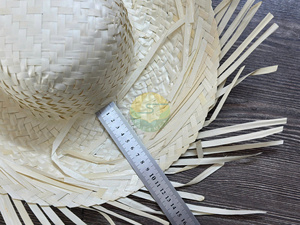 Sombrero Pava Boricua al por Mayor para Adultos, Sombrero Tradicional Puertorriqueño Pava Bad Bunny, Sombrero de Paja Natural con Hojas de Palma Blancas - Product Image 5