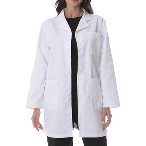 Uniforme de Spa Negro con Logotipo OEM, Vestido Tipo Scrub con Blusa Blanca de Talla Grande para Salón de Belleza, Enfermería y Laboratorio - Product Image 2
