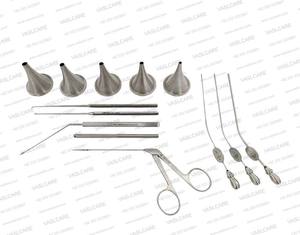 ENT Surgical Instrument Set Ear Examination & Surgery <b>Kit</b> with Hartmann Alligator Forceps & Lucae Bayonet Dressing Tools - Product Image 1