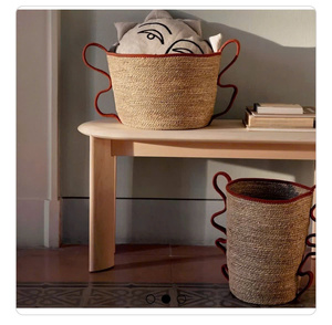 Sustainable Handmade Braided Basket Rustic Farmhouse Decor Decorative Braided Basket Eco Friendly Artisan Craft Modern Rustic - Product Image 3