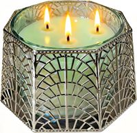 Support de bougie chauffe-plat en acier inoxydable personnalisable, motif feuille d'argent, résistant à la chaleur, pour la maison, les mariages et les restaurants – Collections Diva