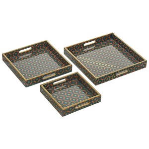 Juego de Bandejas Decorativas de MDF Ecológicas de Lujo, Bandejas Coloridas para Cocina, Comedor y Decoración del Hogar, Venta al Por Mayor - Product Image 4