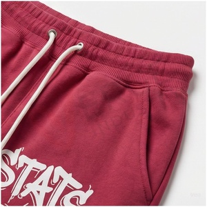 Ensemble de survêtement Flow State Streetwear rouge à capuche, manches longues, coton respirant, coupe régulière, vêtements d'automne unisexes - Product Image 5