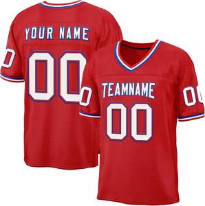 เสื้ออเมริกันฟุตบอลดีไซน์ใหม่ล่าสุดสำหรับทีม ขายส่ง ผลิตจากโพลีเอสเตอร์ 100% แบบซับลิเมชั่น - Product Image 6