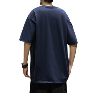 เสื้อยืดแขนสั้นทรงโอเวอร์ไซส์ ผ้าคอตตอนหนา 300 กรัม เสื้อยืดสต็อกพร้อมส่งสำหรับฤดูร้อน คุณภาพสูง สไตล์วินเทจสำหรับผู้ชาย - Product Image 2