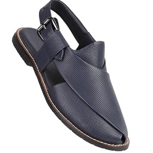 Plain <b>Blank</b> Blue Color Khan Kaptaan Chappal Balochi Afghanistan Kheri Shoes Sandals Peshawari Chappals Breathable Flat Kheri - Product Image 4