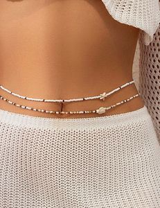 <b>Bikini</b> Body Chain Seed Bead Waist <b>String</b> Women Summer Swimwear Jewelry Beach Belly Accessories Layered Colorful Waistband Belt - Product Image 5