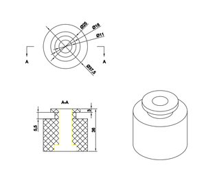 Pièces de machines en plastique et en caoutchouc/pièces en caoutchouc de machine à laver/produits en caoutchouc d'industrie - Product Image 5