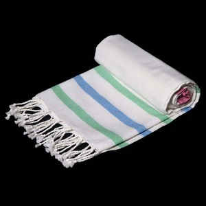 Serviette de Hammam 100% Coton de Haute Qualité, Serviette Fouta en Coton Personnalisée avec Motif Rayé pour Femmes, Exportateur en Inde - Product Image 3