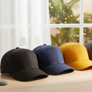 Casquette de baseball ajustée en denim avec logo brodé sur le devant, visière plate, respirante, imperméable, unisexe, sportive, streetwear - Product Image 6