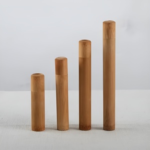 Toothbrush case Holder Tubes Biodegradable Eco Friendly <b>Bamboo</b> Tea Box Tube <b>Container</b> Customized Sizes and logo - Product Image 2
