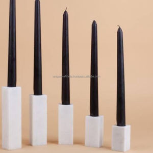 เชิงเทียนปริซึม Aura ที่วางเทียนหินอ่อนรูปทรงเรขาคณิตทำด้วยมือทันสมัยสำหรับการตกแต่งภายในและตกแต่งโต๊ะอย่างมีสไตล์ - Product Image 4