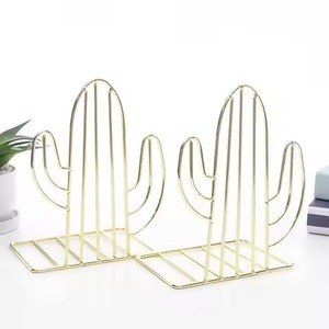 Premium Metal <b>Bookends</b> Heavy Duty Book Holder Non Slip Book Stopper Office Desk Shelf Organizer Home Decor - Product Image 3