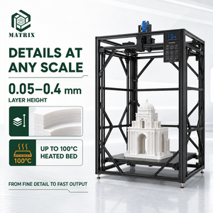 เครื่องพิมพ์ 3 มิติแบบ FDM สำหรับงานอุตสาหกรรม ขนาด 1000×1000×2000 มม. สำหรับพิมพ์โครงสร้างอุปกรณ์ขนาดใหญ่ ชิ้นส่วนอเนกประสงค์ และต้นแบบผลิตภัณฑ์ - Product Image 4