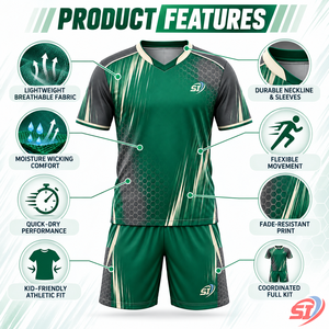 Kit complet de football pour jeunes, maillot et short Hex Monsoon, fabricant de vêtements d'équipe de football personnalisés - Product Image 6