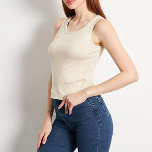 Camisetas de Tirantes Deportivas para Mujer, Personalizadas 2026, Transpirables, Casuales, Ecológicas, de Algodón, Cortas, con Logotipo Frontal y Servicios OEM - Product Image 5