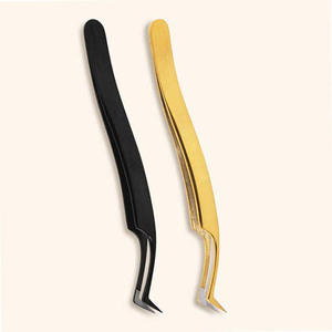 Pinces à cils en acier inoxydable de haute qualité, meilleurs instruments de beauté, pinces à cils pour femmes - Product Image 2