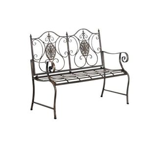 Banco de jardín doble de metal de estilo victoriano moderno de alta calidad para patio, villa, jardín, parque y hotel con respaldo - Product Image 1