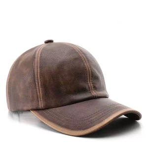 Gorra de Béisbol Vintage de Cuero Lavado con 6 Paneles, Estilo Trucker, Ajustable, con Visera Curva, Personalizable con Logotipo, para Exteriores - Product Image 6