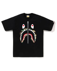 เสื้อยืดแขนสั้นคอกลมลายพรางฉลามสำหรับผู้ชาย ผ้าถักพิมพ์ลาย 100% ผ้าฝ้าย สไตล์สตรีท ทรงปกติ เป็นมิตรกับสิ่งแวดล้อม น้ำหนัก 320 กรัม - Product Image 5