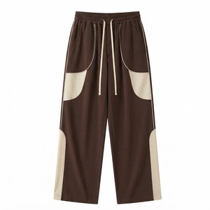 Everyday <b>Men</b> <b>Baggy</b> Pants Comfortable Loose Fit Wide Leg <b>Trousers</b> Drawstring Waist Soft Lightweight Fabric Casual Bottoms - Product Image 1
