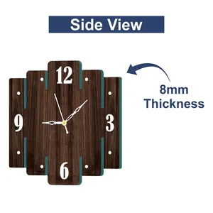 Rustic Wooden <b>Clock</b> Handmade Decorative Natural Wood Wall Hanging <b>Clock</b> For Home Handmade Wooden <b>Clock</b> By AALIYAN IMPEX - Product Image 3