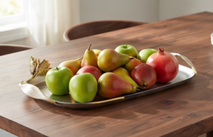 Bandeja de Servicio Metálica con Diseño de Tulipán Premium, Bandeja Decorativa Perfecta para Bodas, Aniversarios y Decoraciones Centrales - Product Image 3