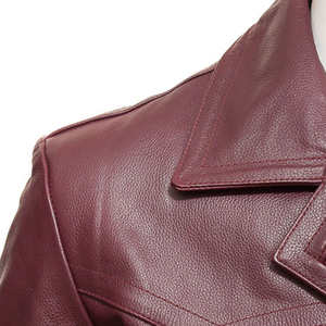 Veste en cuir pour homme style High Street, design personnalisé avec matériau respirant, fabriquée en usine, vente en gros, veste d'hiver - Product Image 3