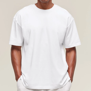 T-shirt personnalisé en gros pour hommes et femmes, en coton premium, col rond, manches courtes, style mode, coupe oversize, vêtements streetwear - Product Image 1